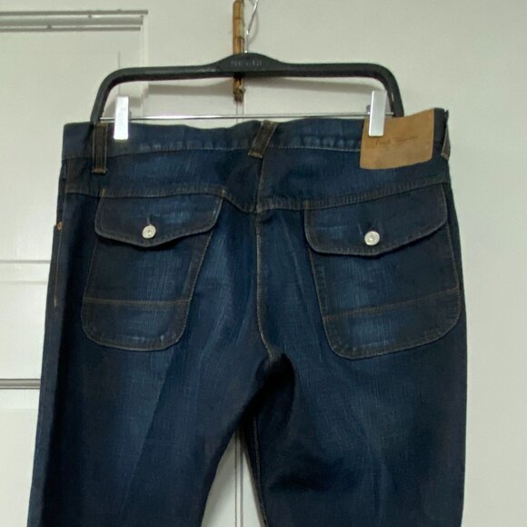 Paul Smith Jeans Mens  Button Fly Blue Denim Dark Wash Size 34L - Picture 4 of 10